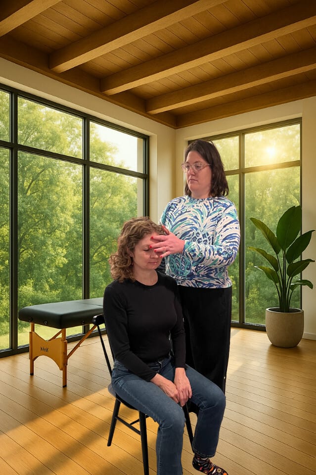 Alexander Technique trainees engaging in Embodied Identity work with Tommy Thompson during Class 033